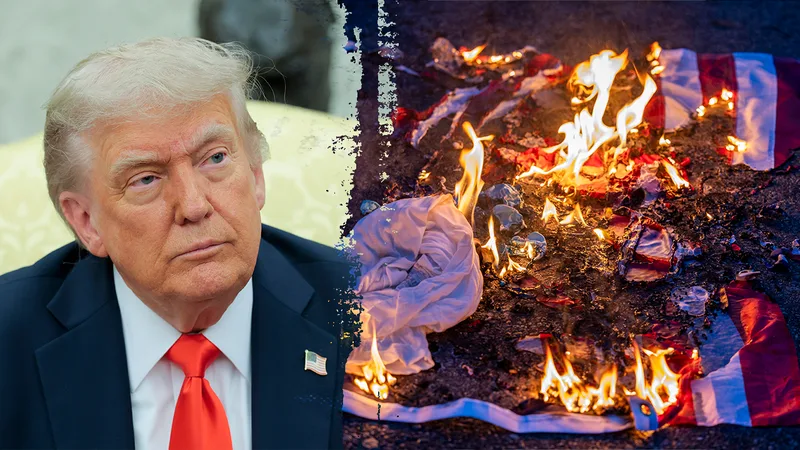 Trump’s flag-burning order draws rare fire from conservatives