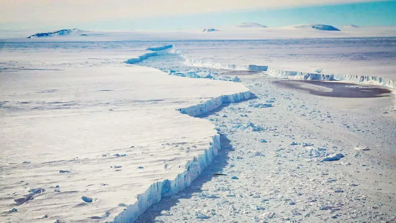 Weakening ice shelf has caused crucial Antarctic glacier to accelerate