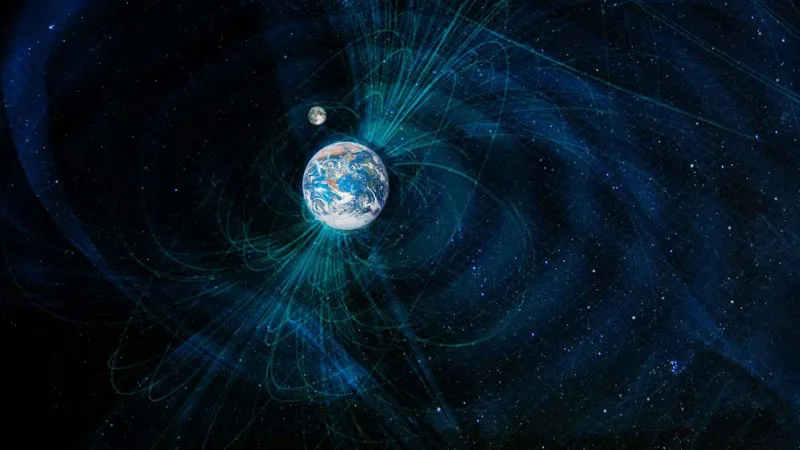Huge hot blobs inside Earth may have made its magnetic field wonky