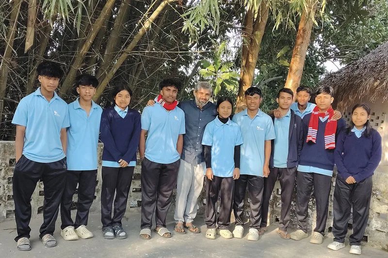 A flood-hit island in India needed a school. He inspired a community to build one.