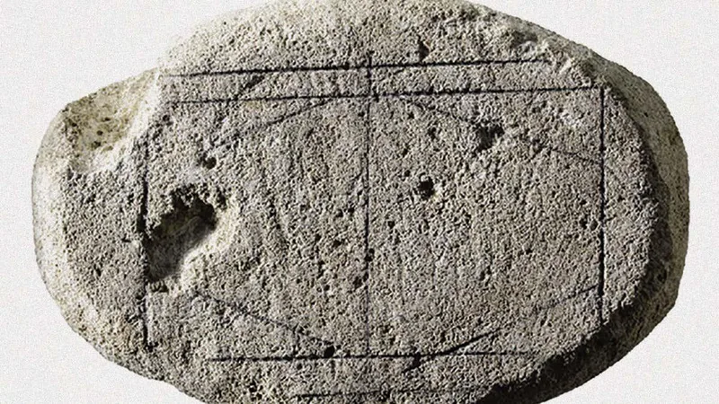 Is this carved rock an ancient Roman board game?