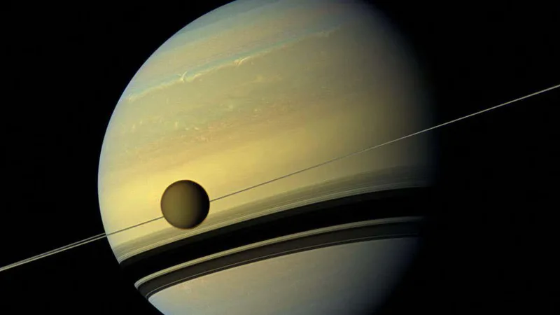 Saturn’s rings may have formed after a huge collision with Titan