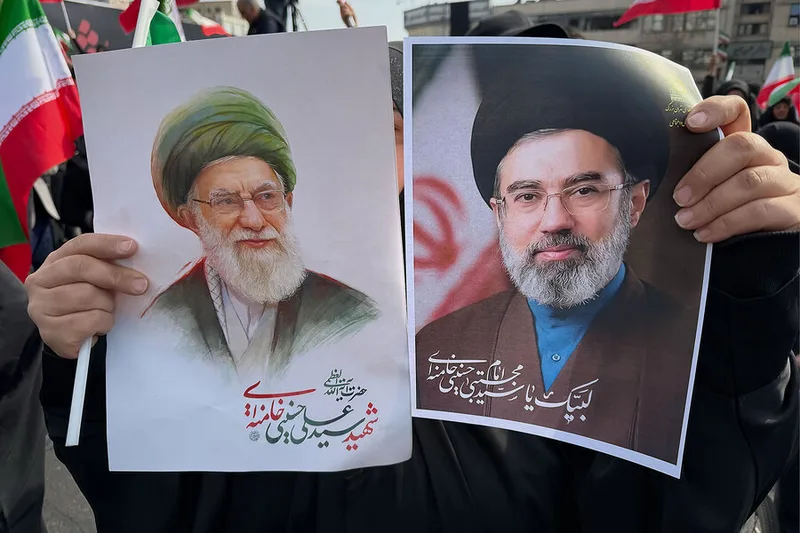 Signaling defiance, Iran’s regime rallies around a younger Khamenei