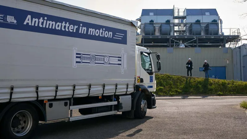 Antimatter has been transported by road for the first time