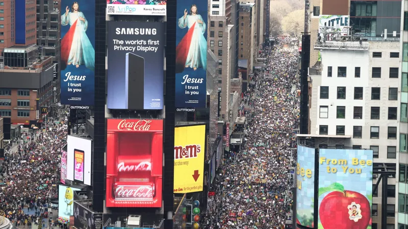Americans take to the streets in ‘No Kings’ day protests against Donald Trump