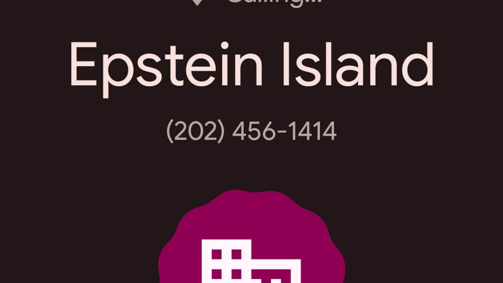 Post reporters called the White House. Their phones showed ‘Epstein Island.’
