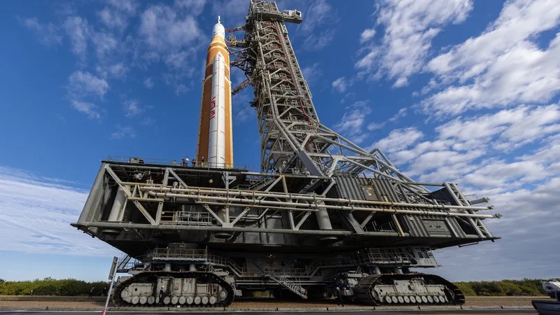 Watch Artemis II roll out aboard the heaviest vehicle on Earth