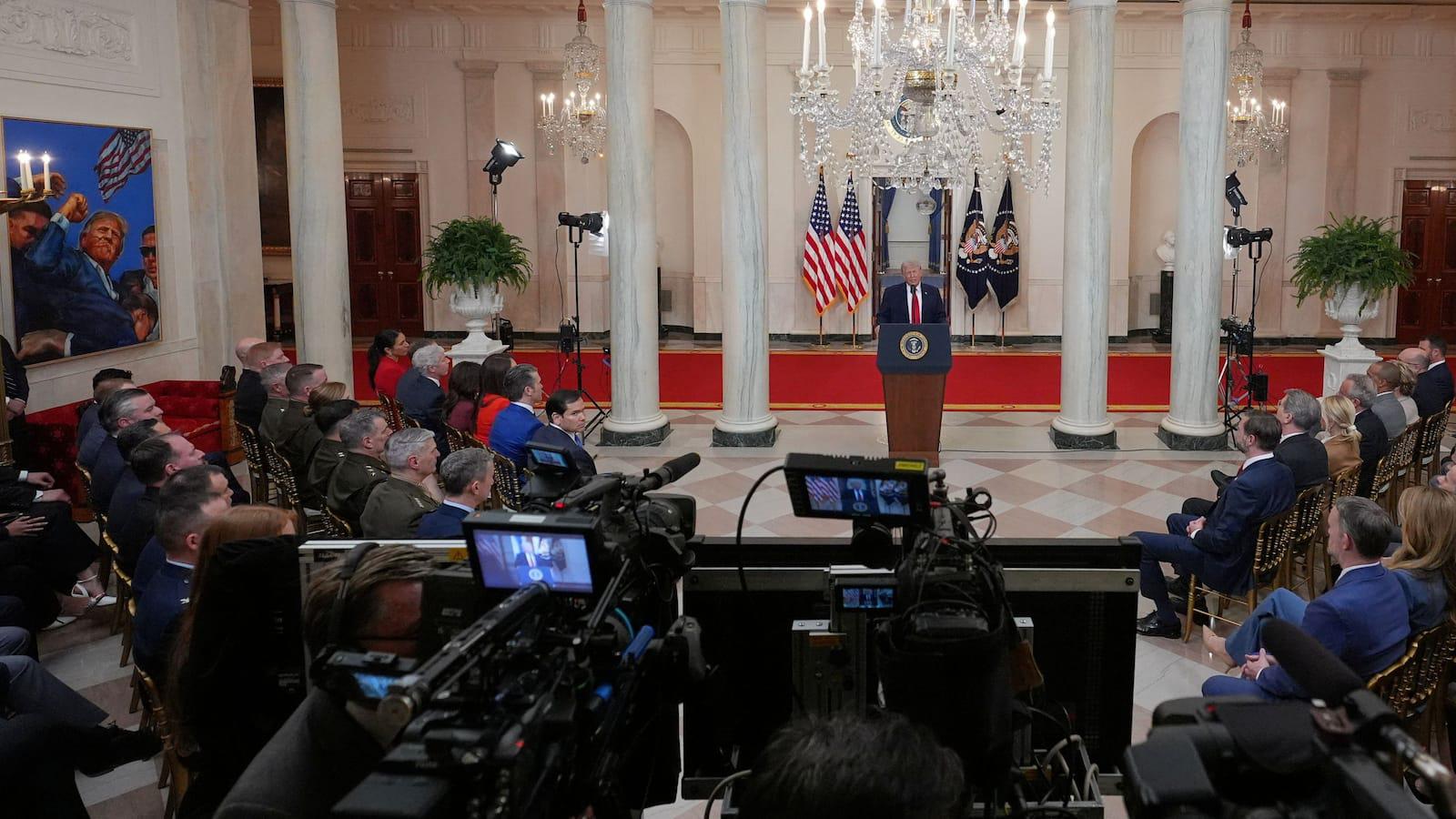 Reeling from war in the Middle East, Trump reaches for a reset