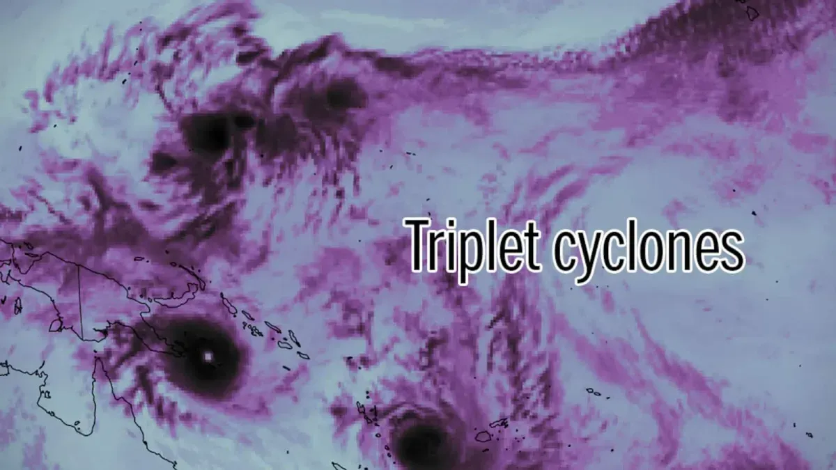 What are triplet cyclones? This rare phenomenon could have global impacts.