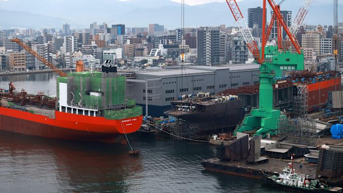 Shipbuilding feels pinch from war-driven paint and lubricant shortage