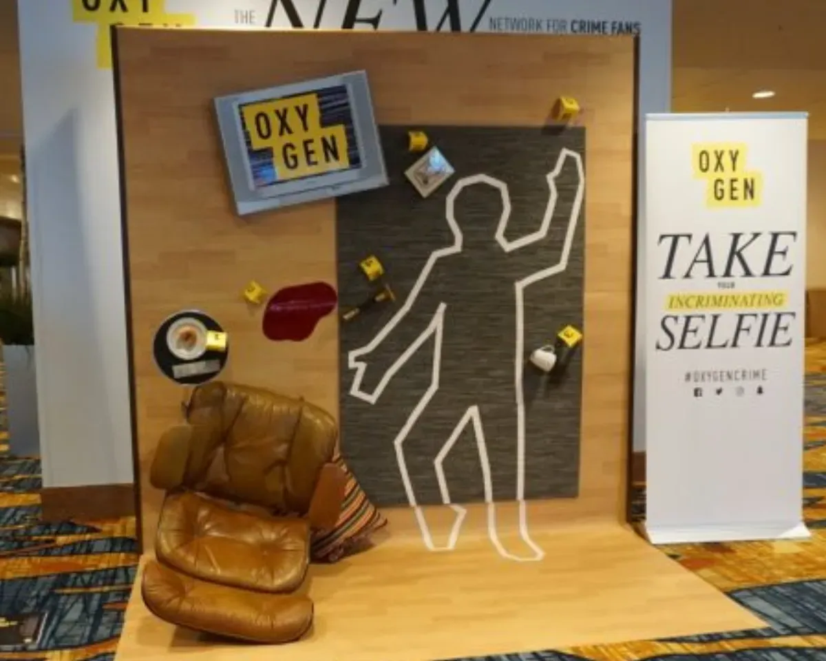 Stacy Chapin walked into a conference ballroom at the annual CrimeCon gathering in Orlando, Florida, and let out a gasp.