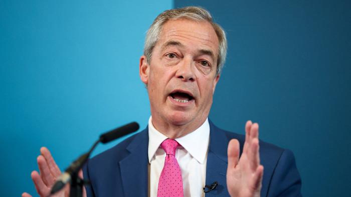 Farage accused of ‘conflict of interest’ over £5mn gift from crypto investor
