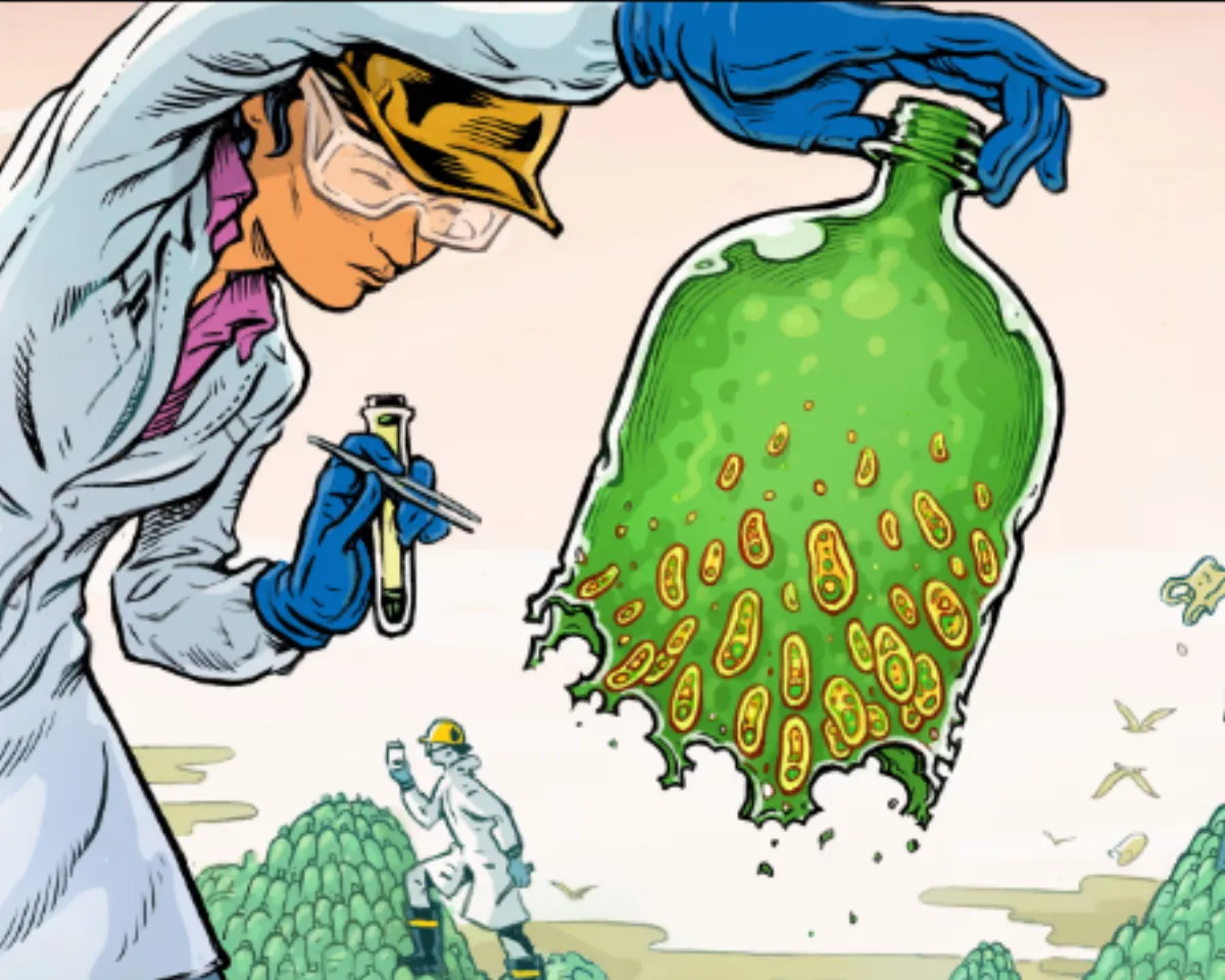 But the real hope is that this goes beyond a single species of bacteria that can eat a single kind of plastic.