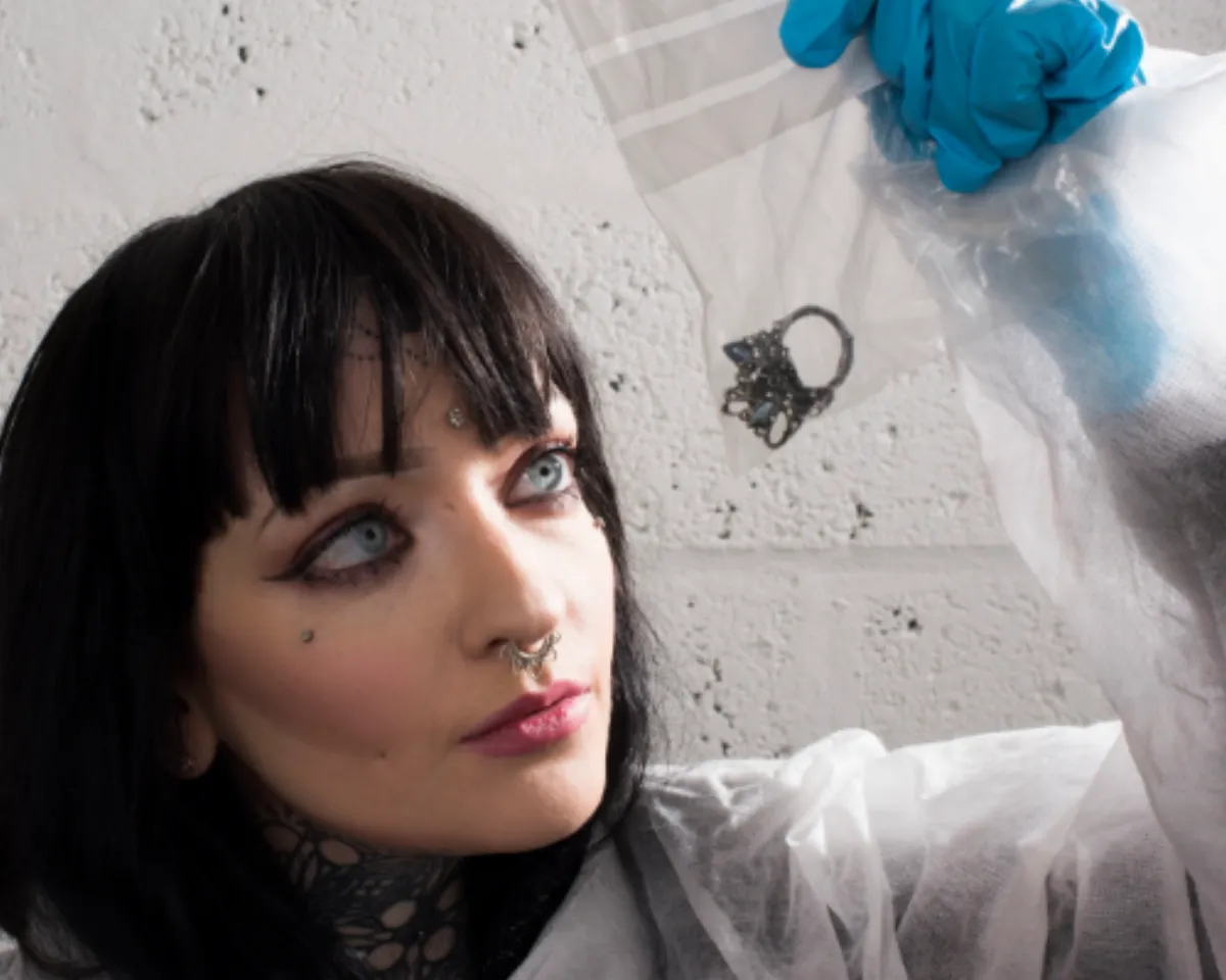 In 2013, two years into her doctoral studies on forensic jewelry, Maria Maclennan found herself in a mortuary for the first time. It was in Namibia, and she was there to help identify the victims of a plane crash that had killed everyone on board.