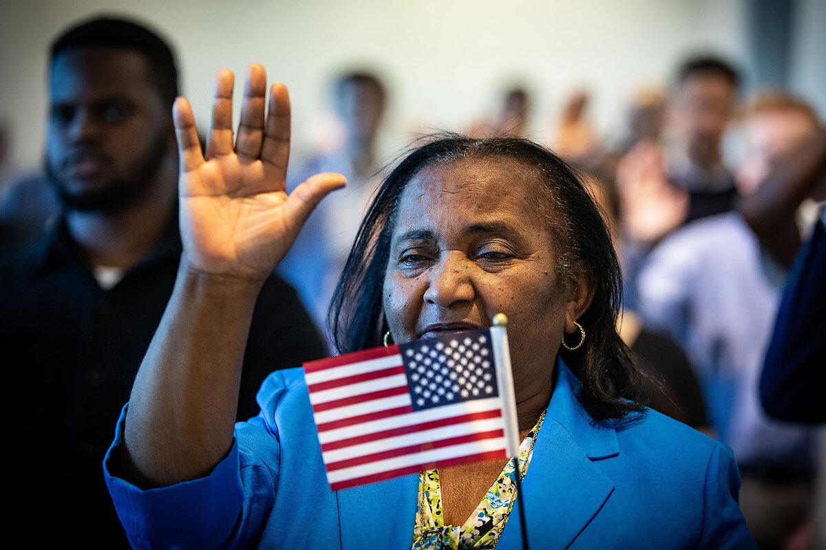 The next step was citizenship. Then these immigrants were pulled out of line.