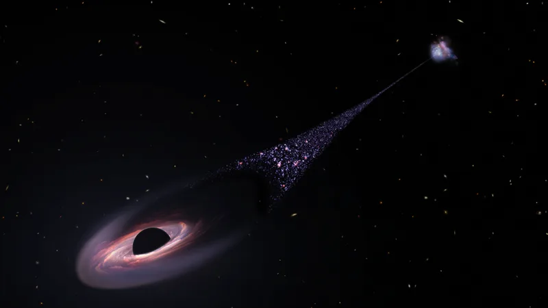 Have astronomers found a runaway monster black hole or just a very weird galaxy?