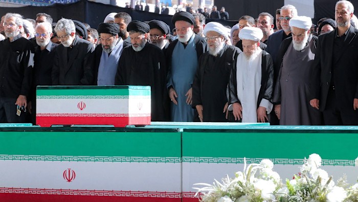 Iran leadership shows unity at Ayatollah Ali Khamenei’s funeral, but successor absent