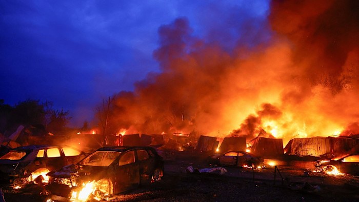 Russia hammers Kyiv with missiles and drones on eve of Nato summit