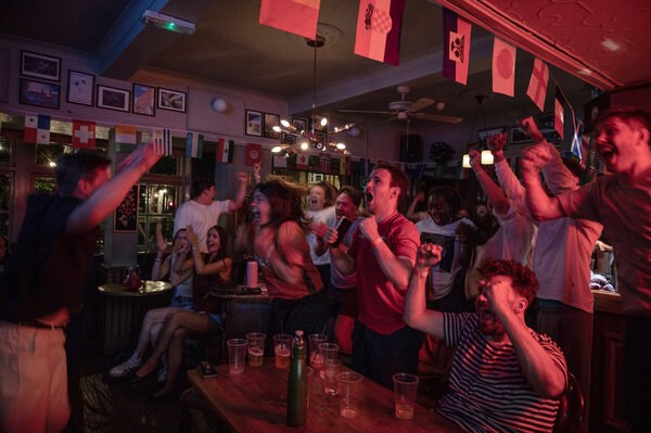 Fatigue, Tension, Joy: England Pulls a World Cup All-Nighter