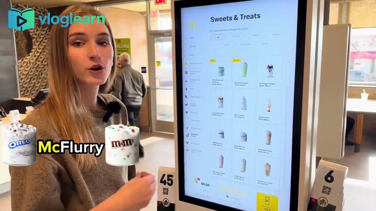 麦当劳自助机点餐